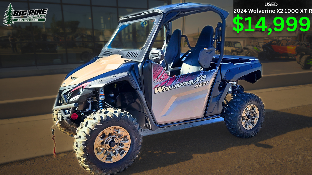 Used 2024 Yamaha Wolverine X2 1000 XT-R | 777 Miles | Winch, Roof & Windshield