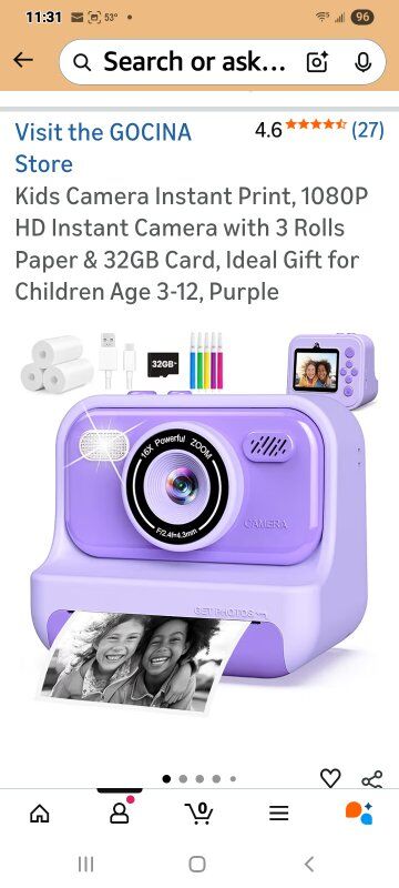New! Instant Print Camera