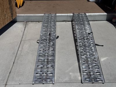 Folding Aluminum Loading Ramps for ATV or Motorcycle