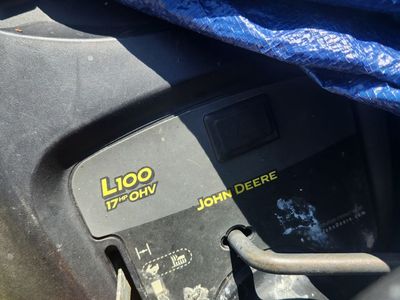 Miscellanous John Deere Riding Mower parts, wheels,transmission,dash,wiring,frame steering,deck,tank, MOTOR SOLD