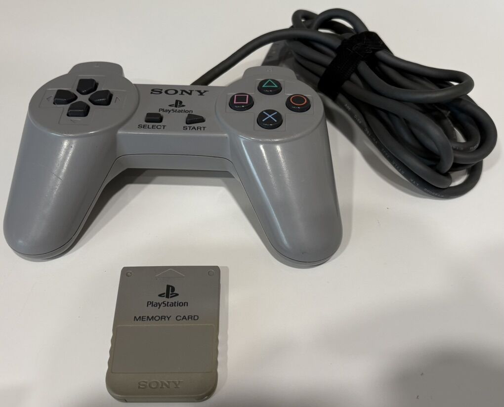 Playstation 1 Controller & Memory Card