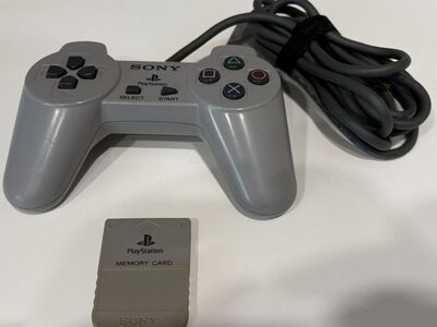 Playstation 1 Controller & Memory Card