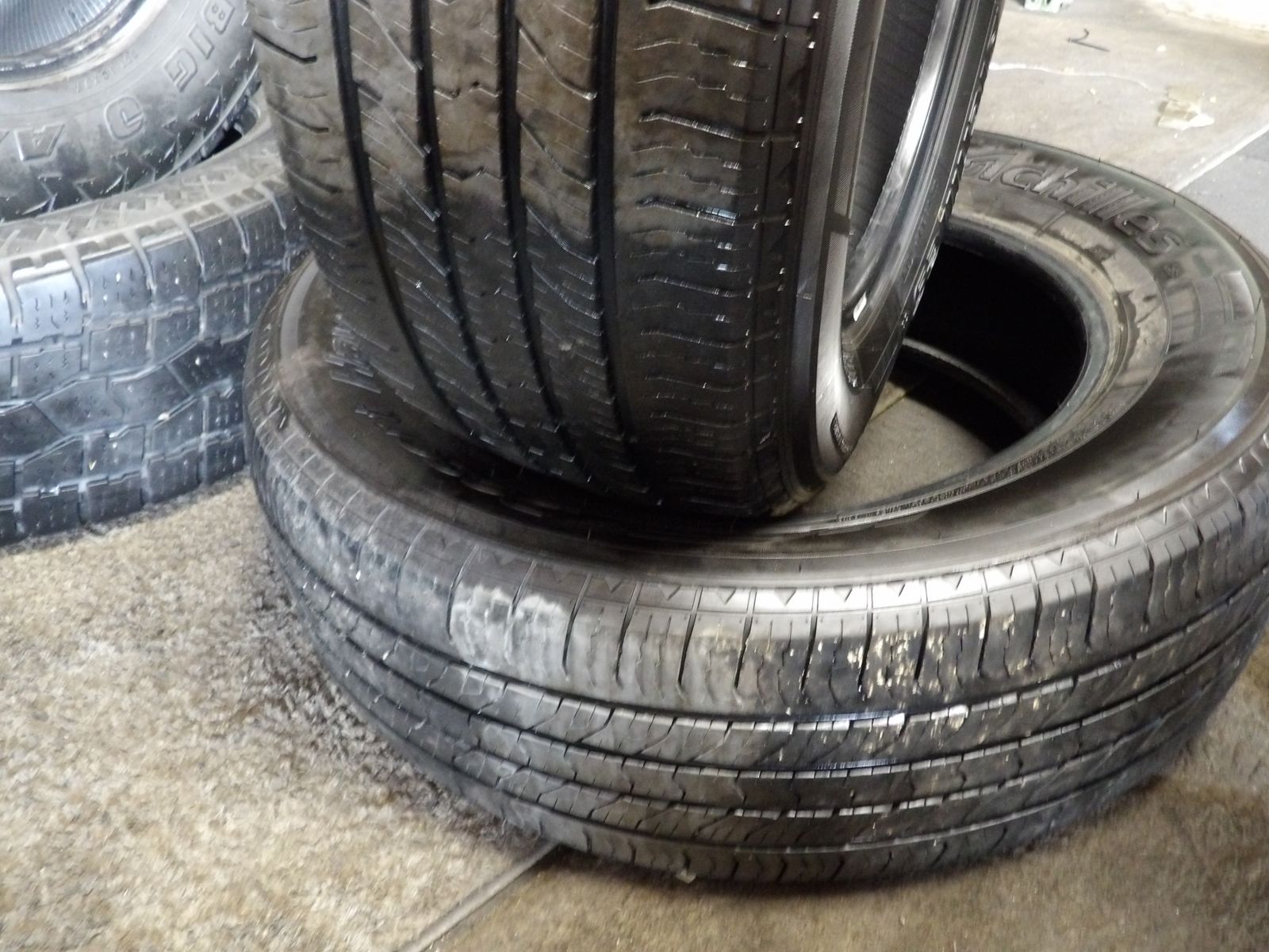 235/65R18 ACHILLES DESERT HAWK HT3 PAIR OF TWO USED TIRES