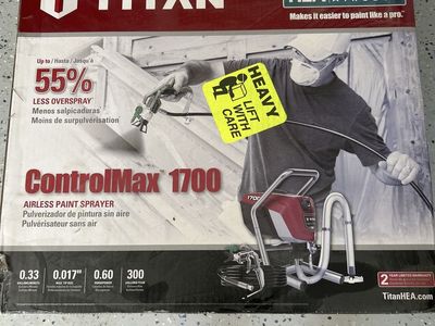 Titan ControlMax 1700 HEA Airless Paint Sprayer - 0.60 HP, 0.33 GPM