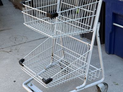 Retro Grocery Cart Turned Industrial Storage Beast