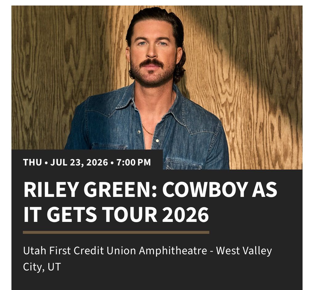 4 Tickets To Riley Green On Thursday July 23rd