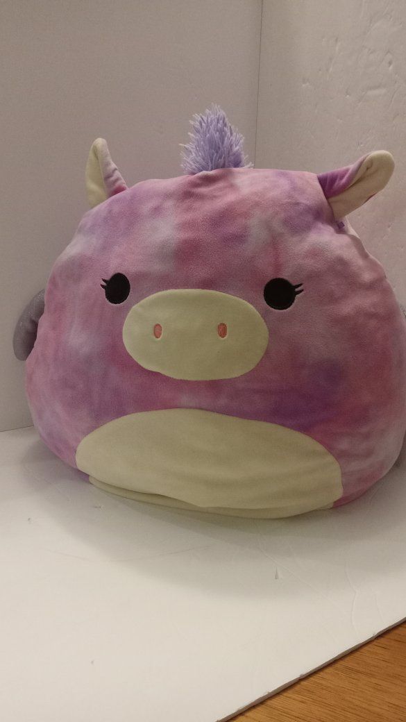 Official 16" Willow the Tie-Dye Pegasus Squishmallow Plush (Rare Retired Jumbo)