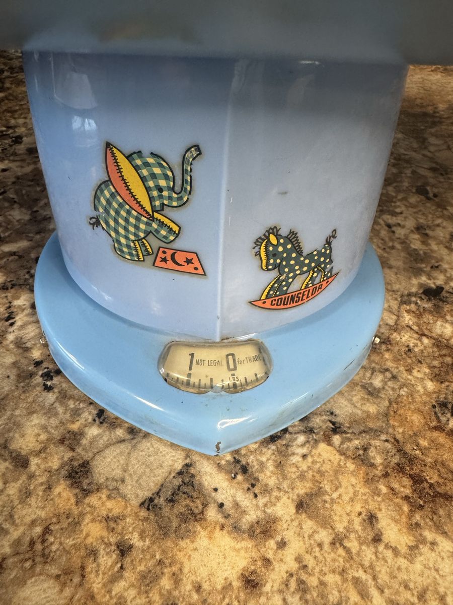 Vintage Counselor Baby Scale - Nursery Decor / Photo Prop