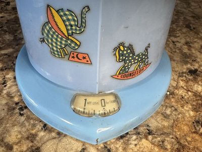 Vintage Counselor Baby Scale - Nursery Decor / Photo Prop