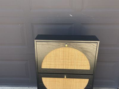 Small shoe storage cabinet