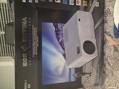 8k smart projector and 8k screen