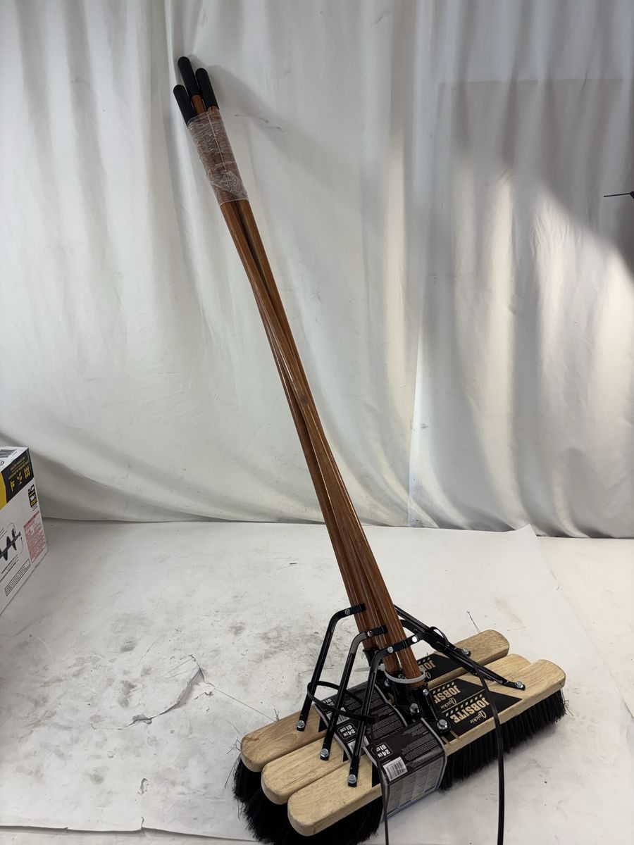 New 3 Pack 24 Inch Push brooms