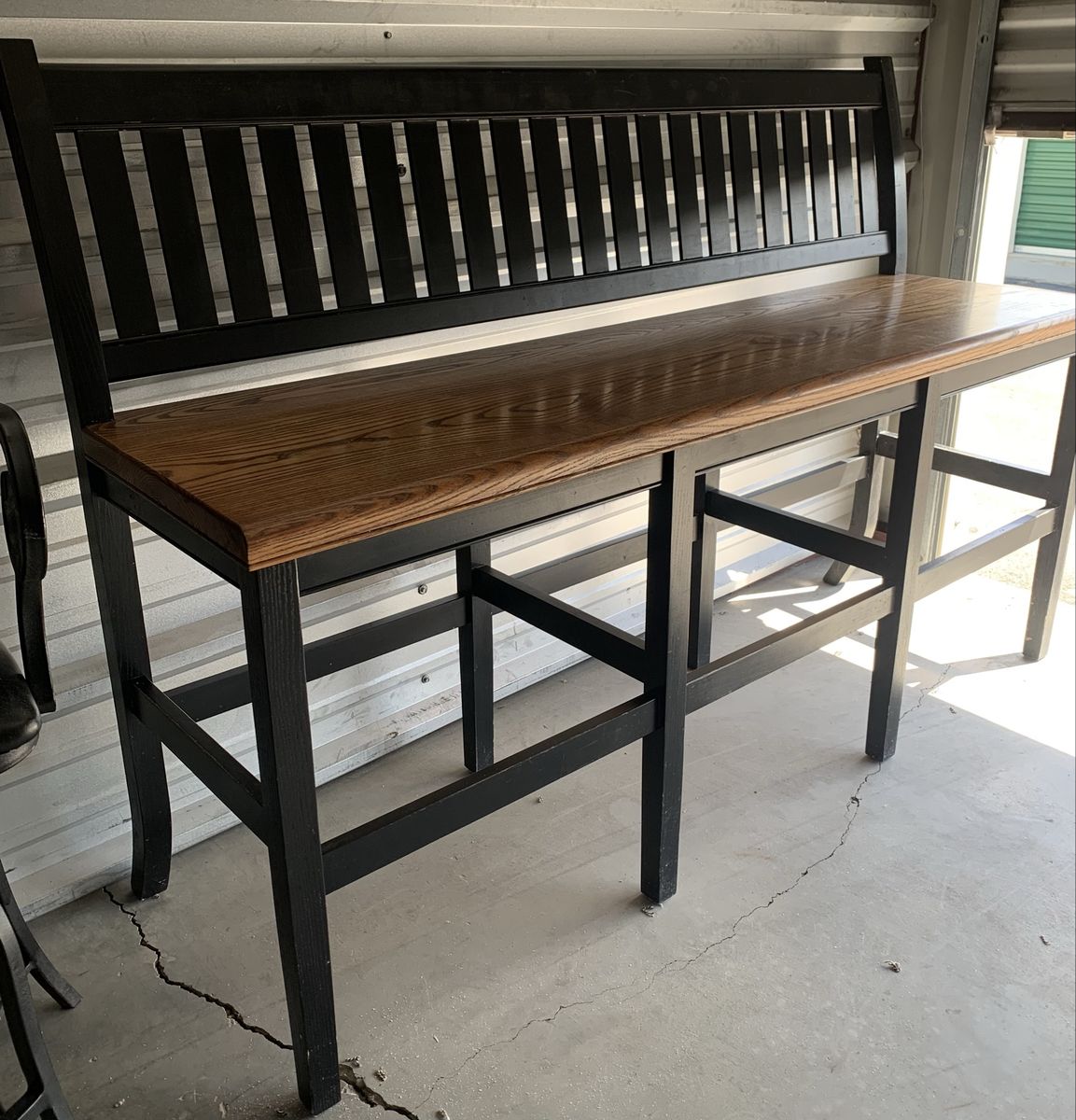 Gorgeous Custom Bar Height Solid Wood Bench 