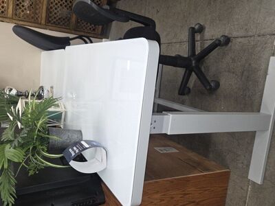 Desk with Charging Ports and more