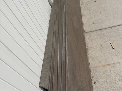 Used Brown Composite Decking Boards - Set of 6 -Trex style Facia