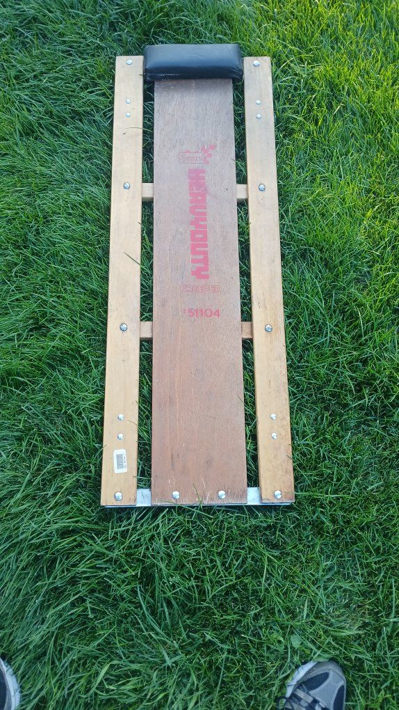 Vintage Sears Heavy Duty Wood Mechanics Creeper Roller Board