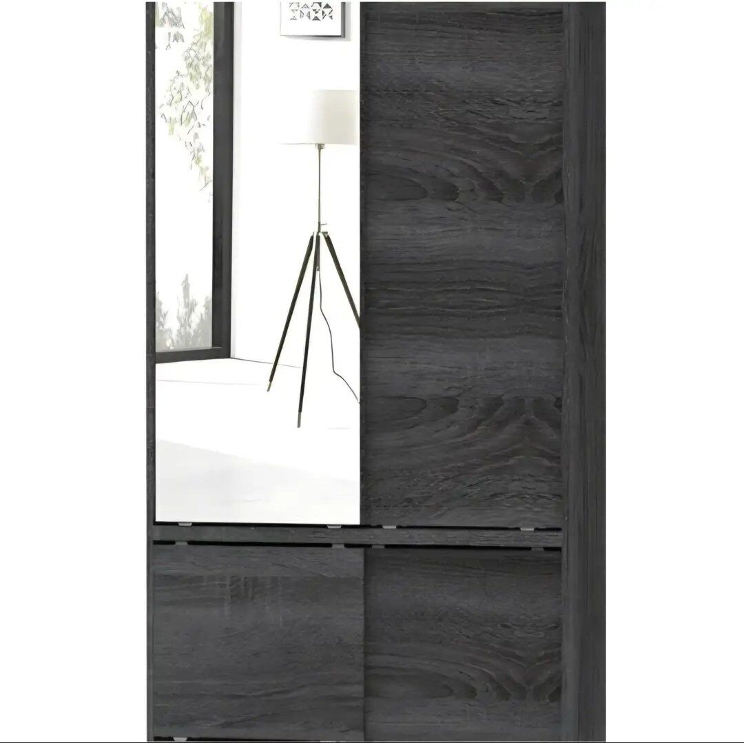 Charred Oak Wardrobe Organizer Cabinet by Home Bas