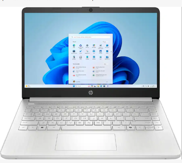 HP - 14" Laptop - Intel Processor N150 2025 - 4GB Memory - 128GB Natural Silver
