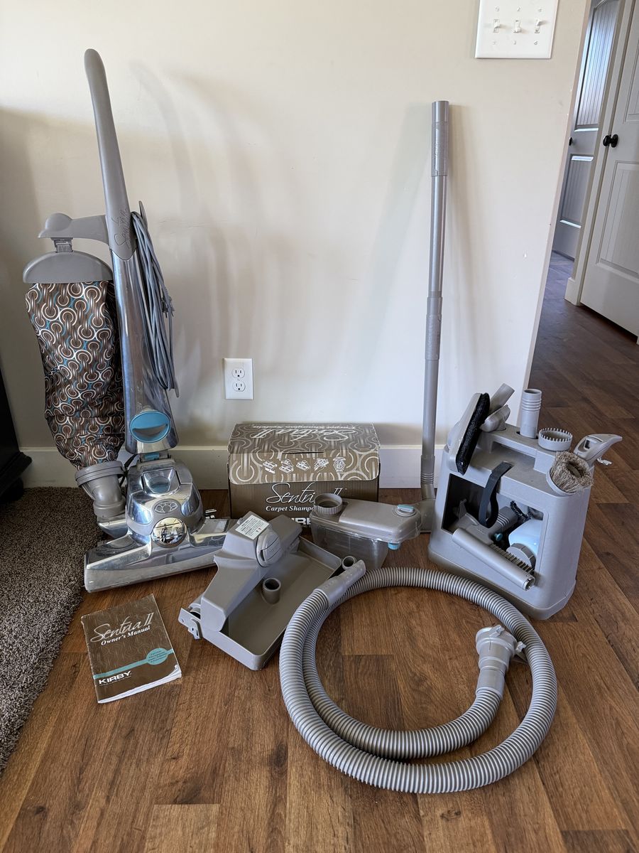 Kirby Sentria II Vacuum & Carpet Shampoo System + Attachments & Extra Bag