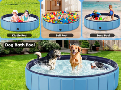 New in box 91” Foldable Dog Pool