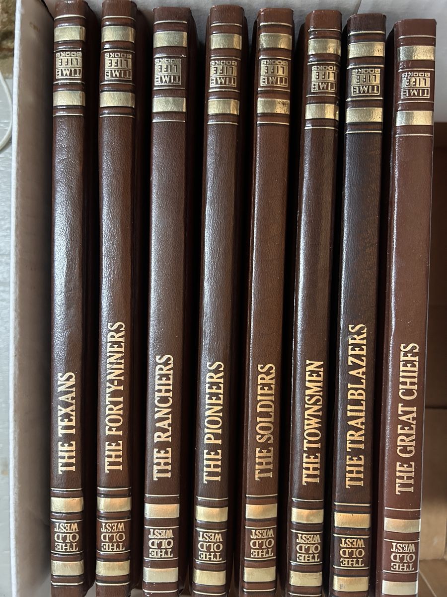 8 Books in the Time Life “The Old West” Series NEW Never-Been-Read Condition