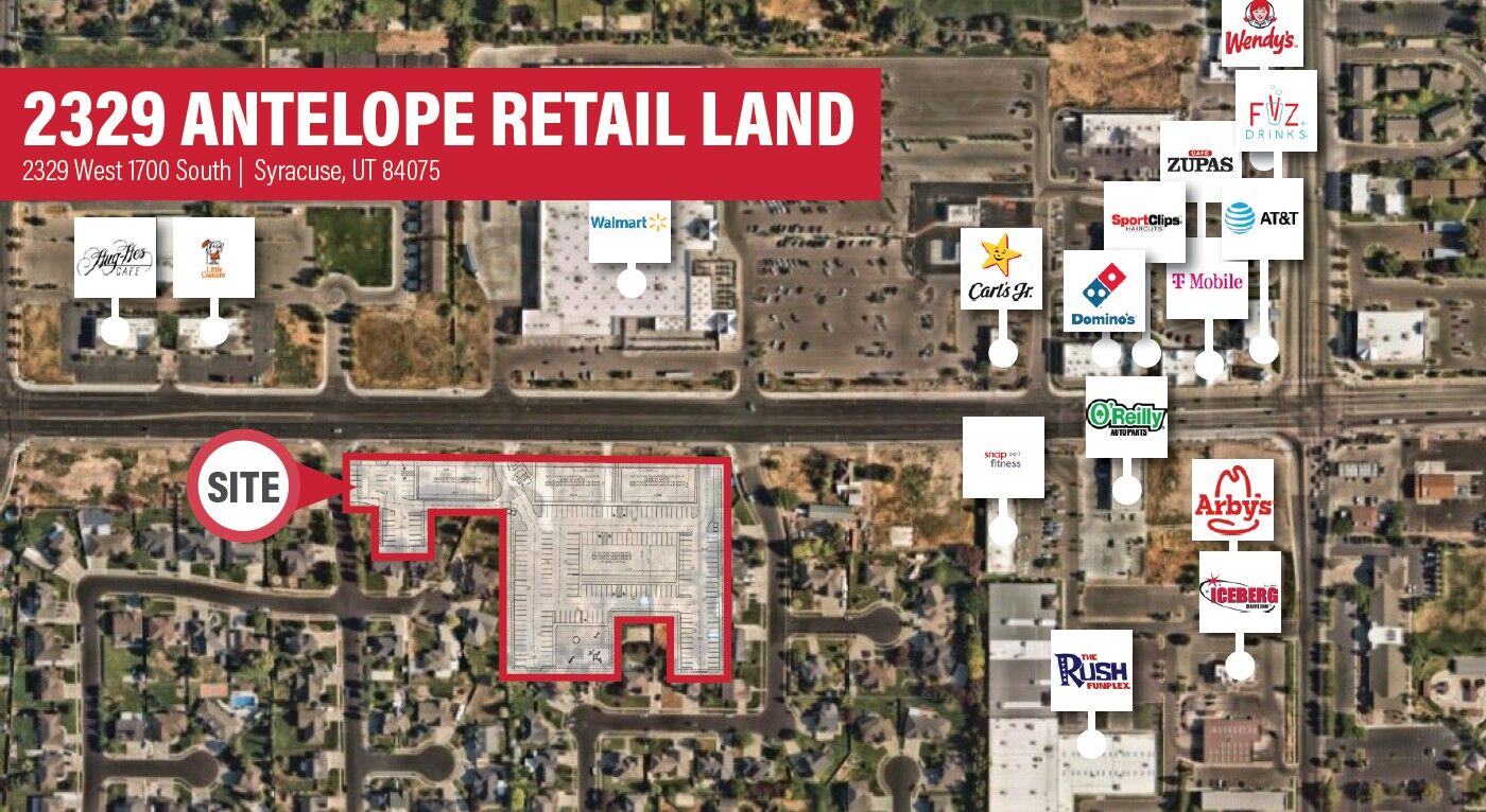 2329 Antelope Retail FOR SALE - 4.25 Acres - Syracuse, UT