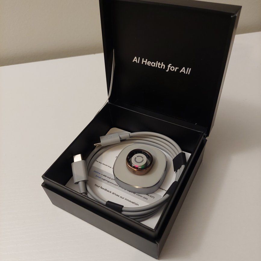 RingConn Gen 2 Air; gold size 8