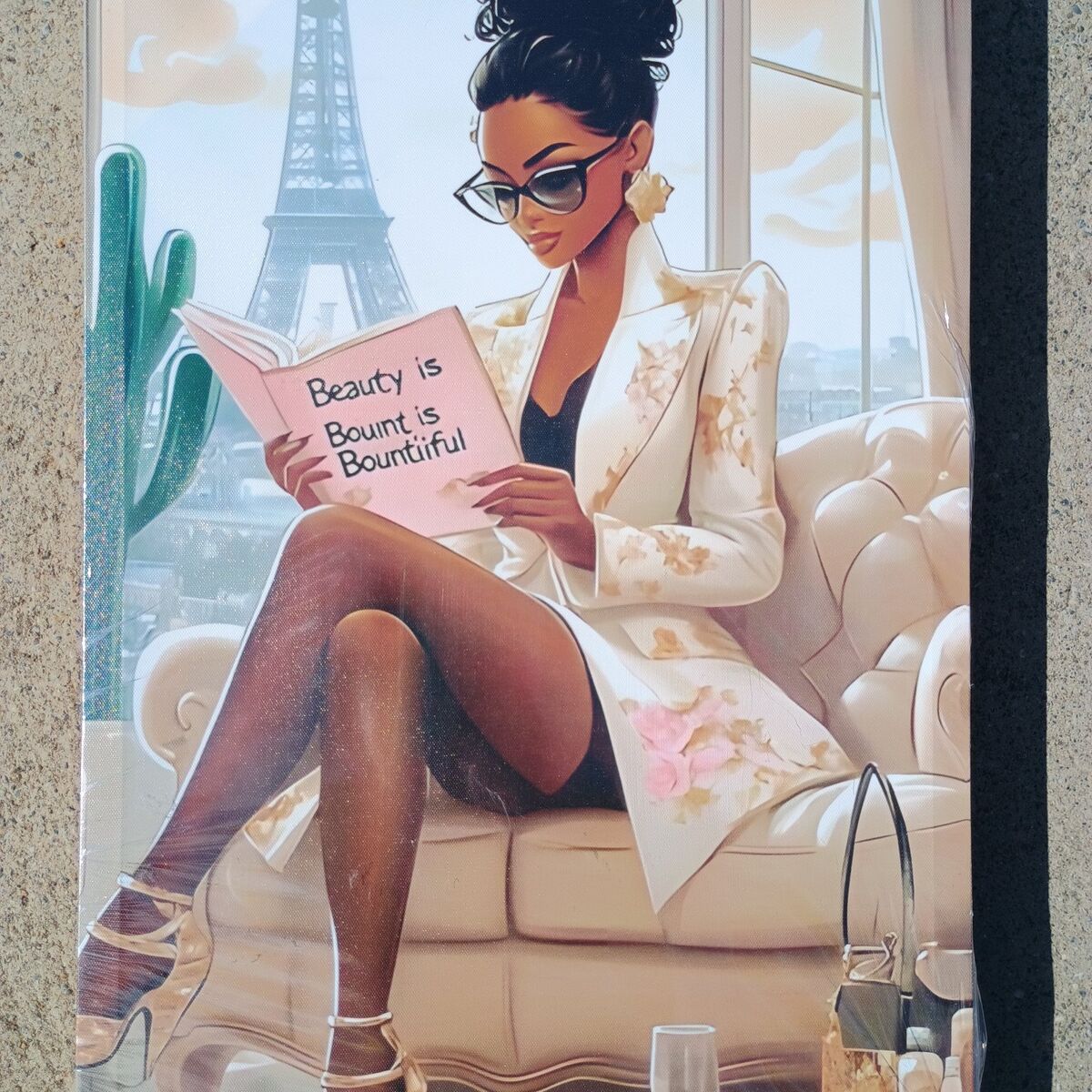 beauty is, eifle Tower wall art canvas