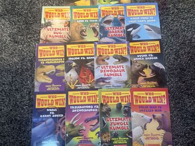 Who Would Win? Book Lot by Jerry Pallotta - 14 Educational Children's Books