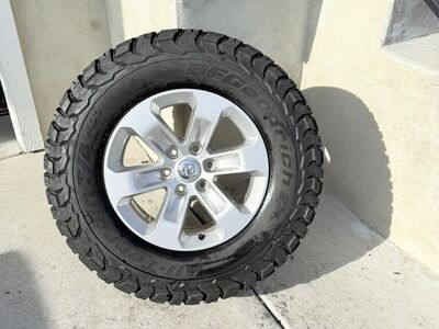 Dodge Ram 1500 Rims and Tires 285/70R18 Bfg Ko3