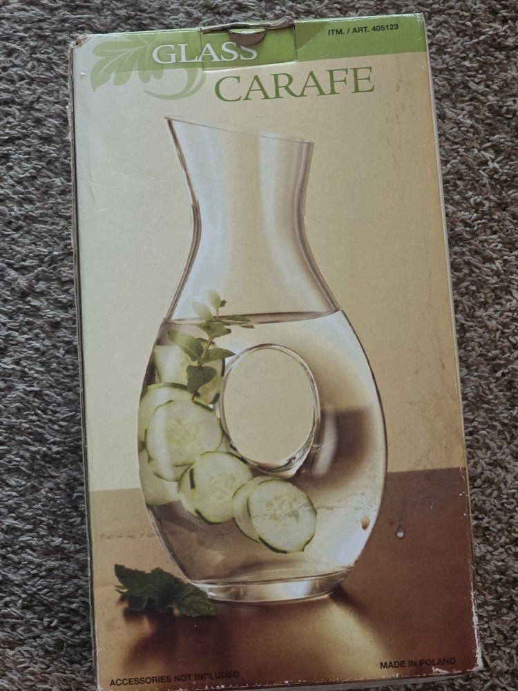 Glass Decorative Pitcher