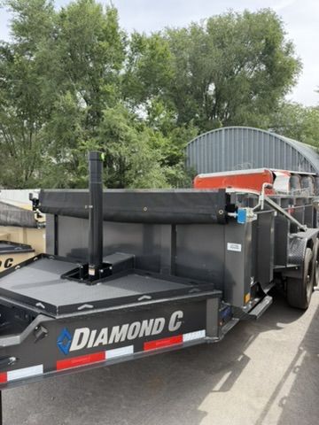 7x14 Dump Trailer with 30 Inch Sides for Rent - Dump Trailer High Side
