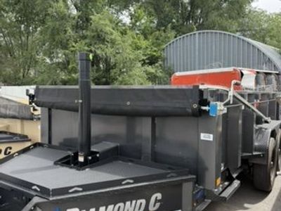 7x14 Dump Trailer with 30 Inch Sides for Rent - Dump Trailer High Side