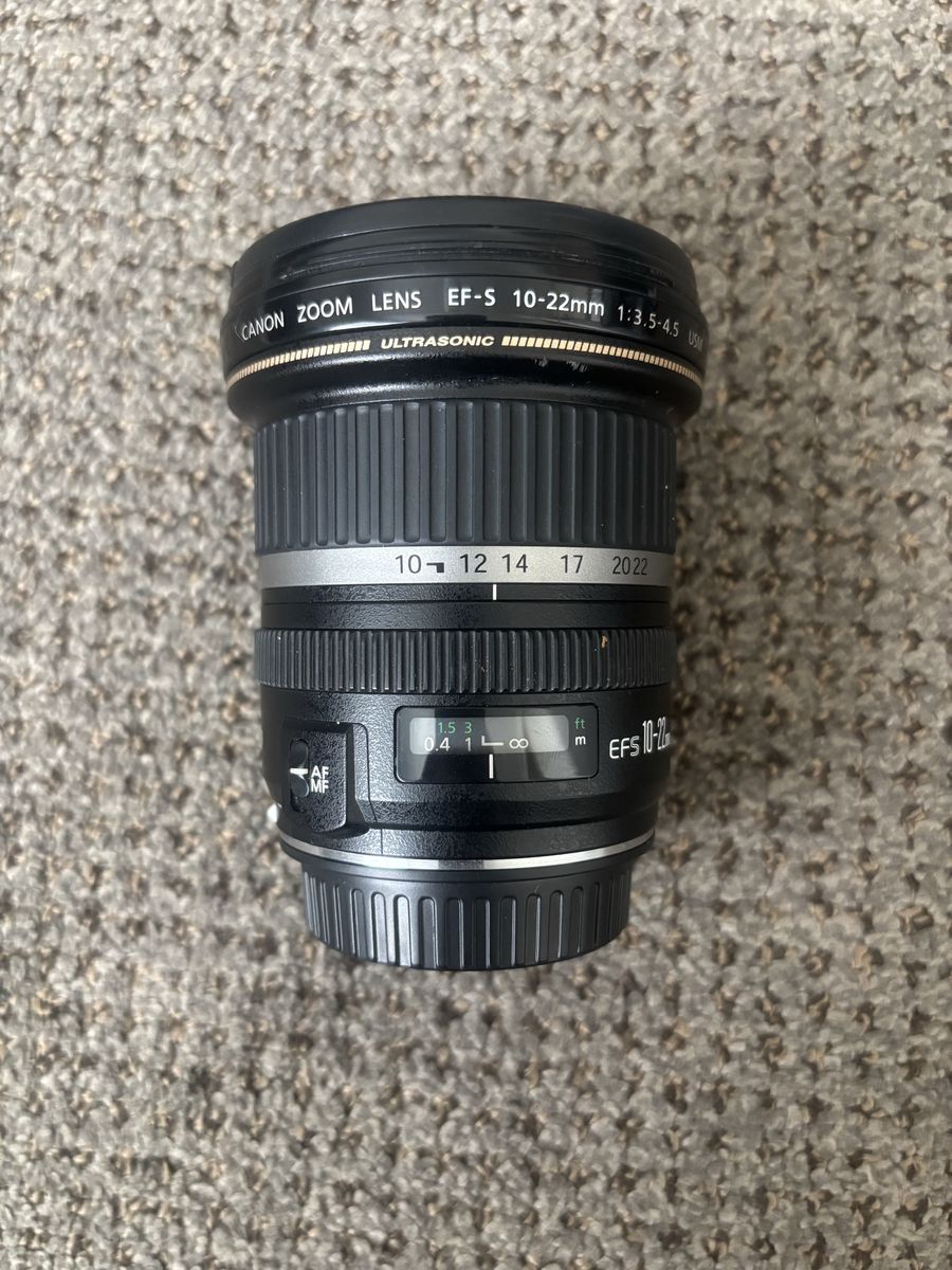 Canon EF-S 10-22mm f3.5 Ultrawide Camera Lens