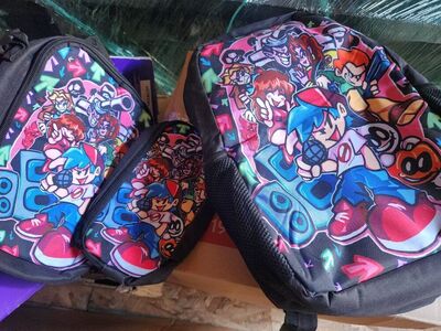 Anime Friday night funkin 16" Backpack