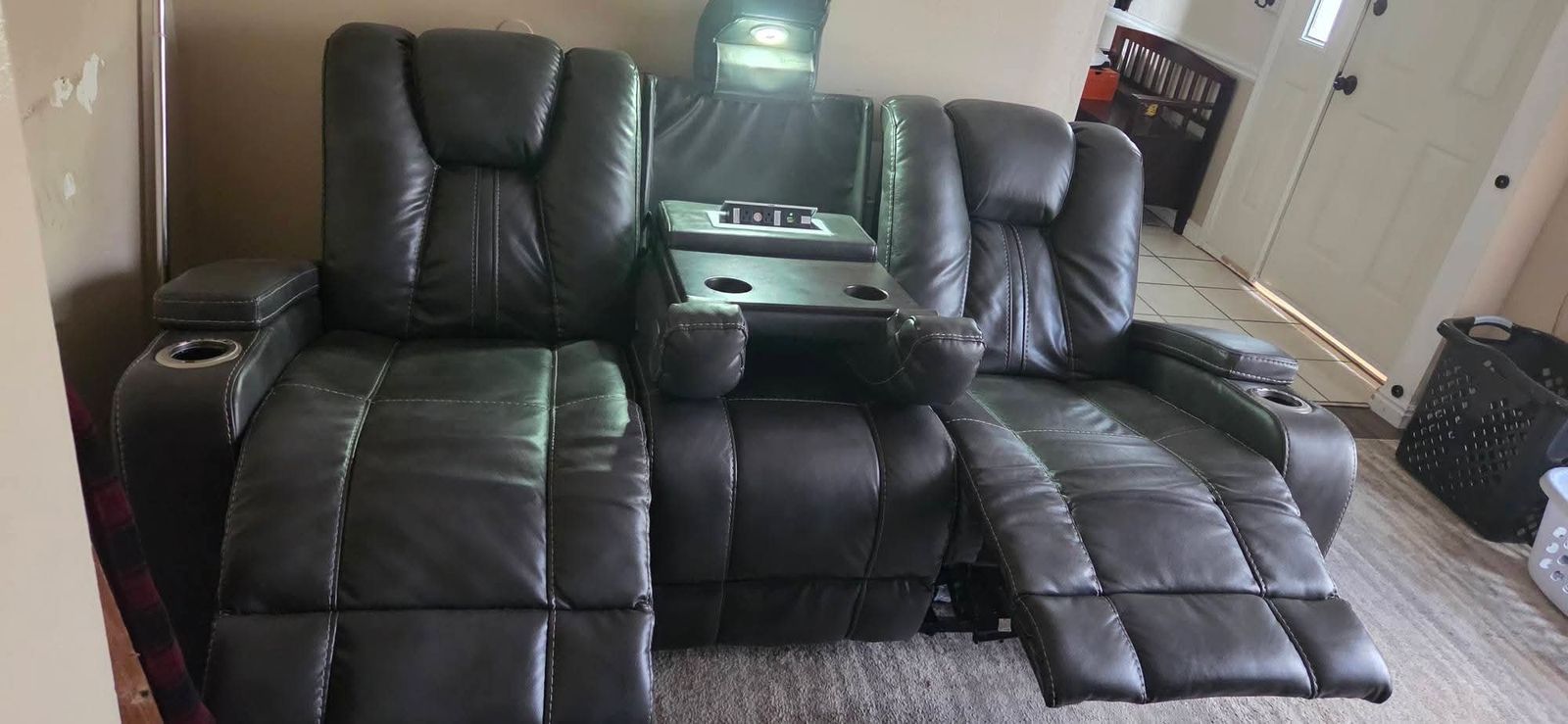 Leather couch
