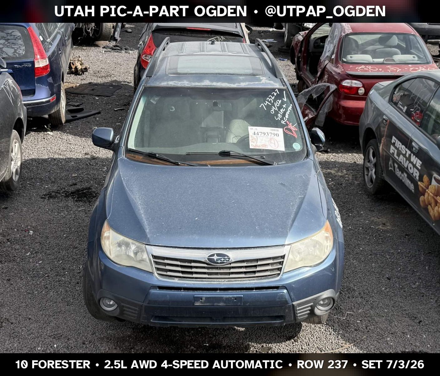 2010 Subaru Forester Parts - UTPAP Ogden