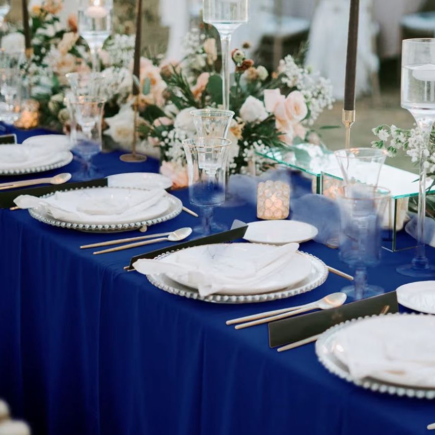 Navy 120” Tablecloths