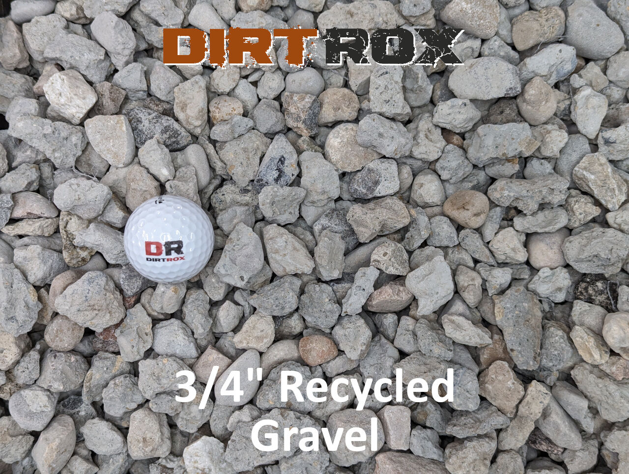 3/4" Recycled Gravel - Home Delivery by DirtRox.com