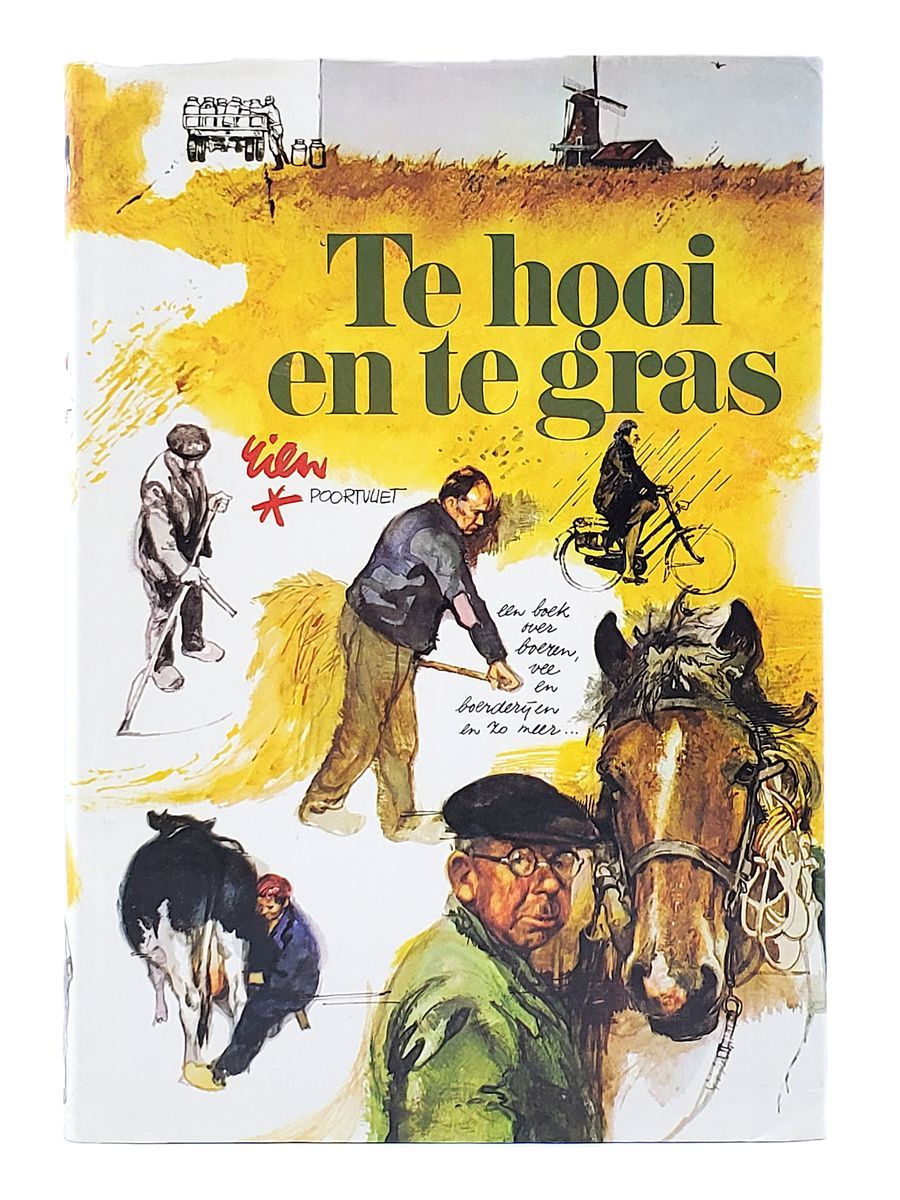 Vintage “Te Hooi en te Gras” (The Farm Book) – Dutch Edition (1977, Hardcover)