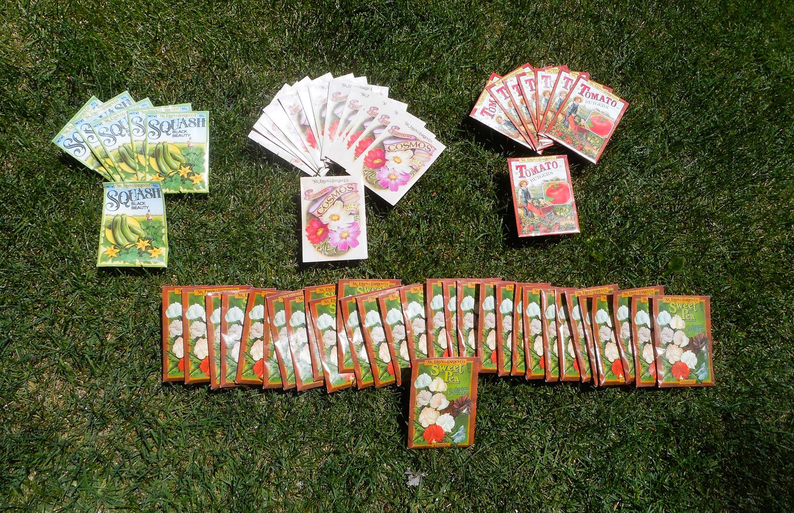 New!  Vegetable and Flower Seed Packets – 3 for $1