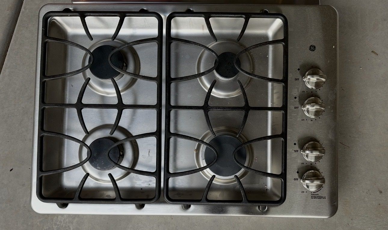 4 burner gas cook top