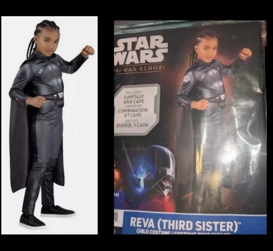Star Wars REVA (Third Sister) Child's Costume Size L 12-14 NEW