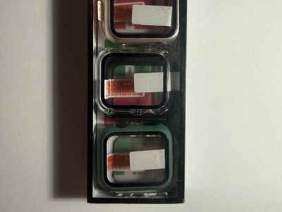 Watch Case 6-Pack for Apple Watch 41mm - Clear, Silver, Green Screen Protectors