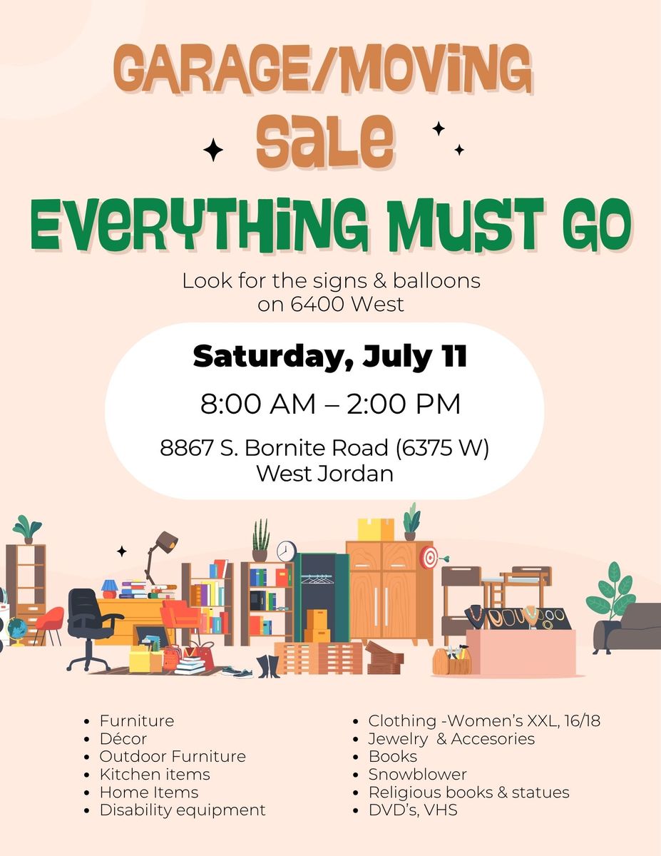Moving/Garage Sale