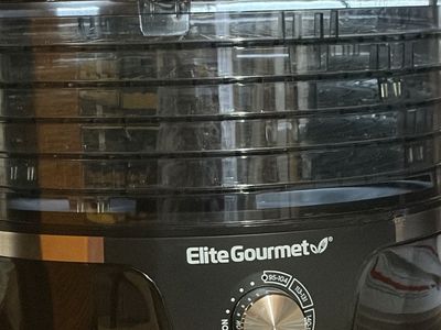 Elite Gourmet Food Dehydrator with Adjustable Temperature Dial