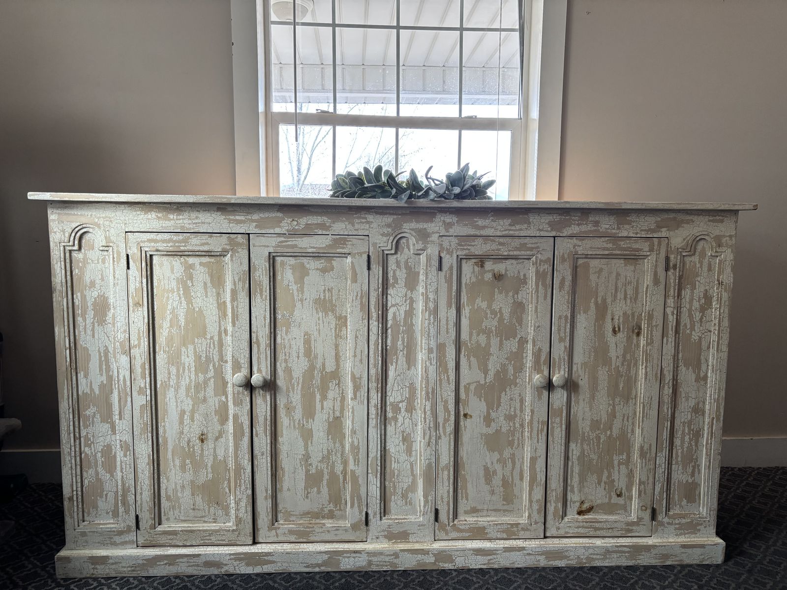 Rustic White Buffet / Sideboard