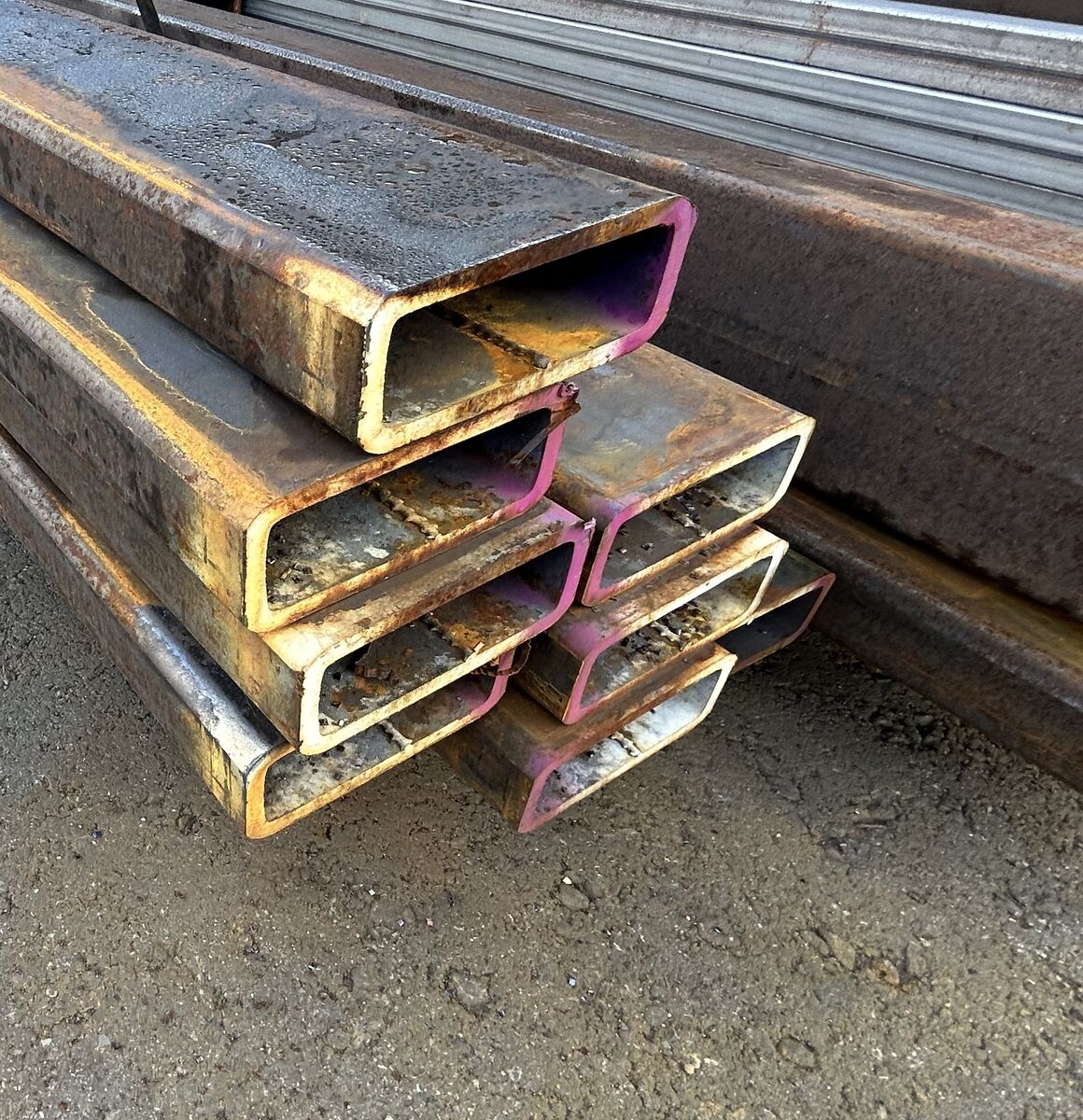SURPLUS TUBING DEAL! Surplus Steel Rectangular Tubing 5" x 2" x. 312 x 40'