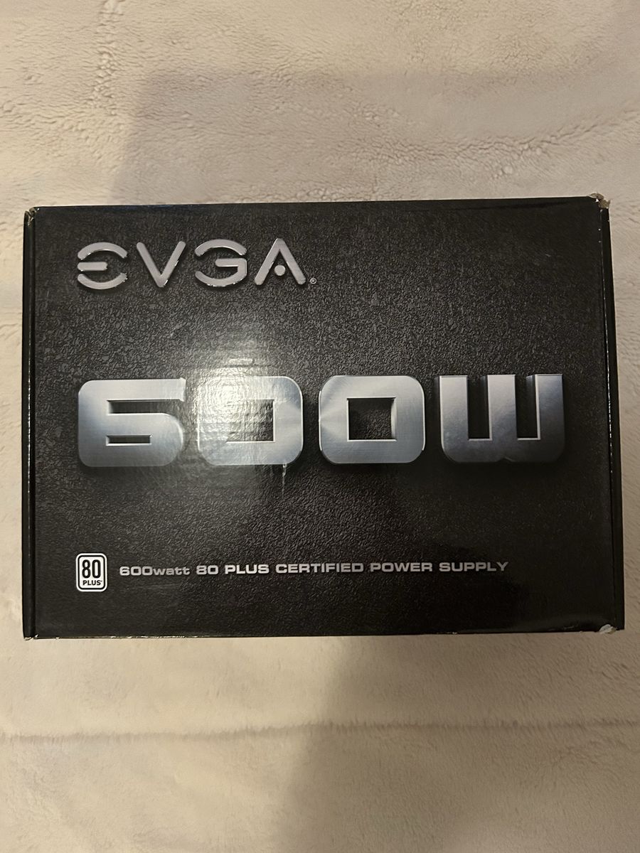 EVGA 600W 80 Plus Power Supply — New, Never Used (Open Box)