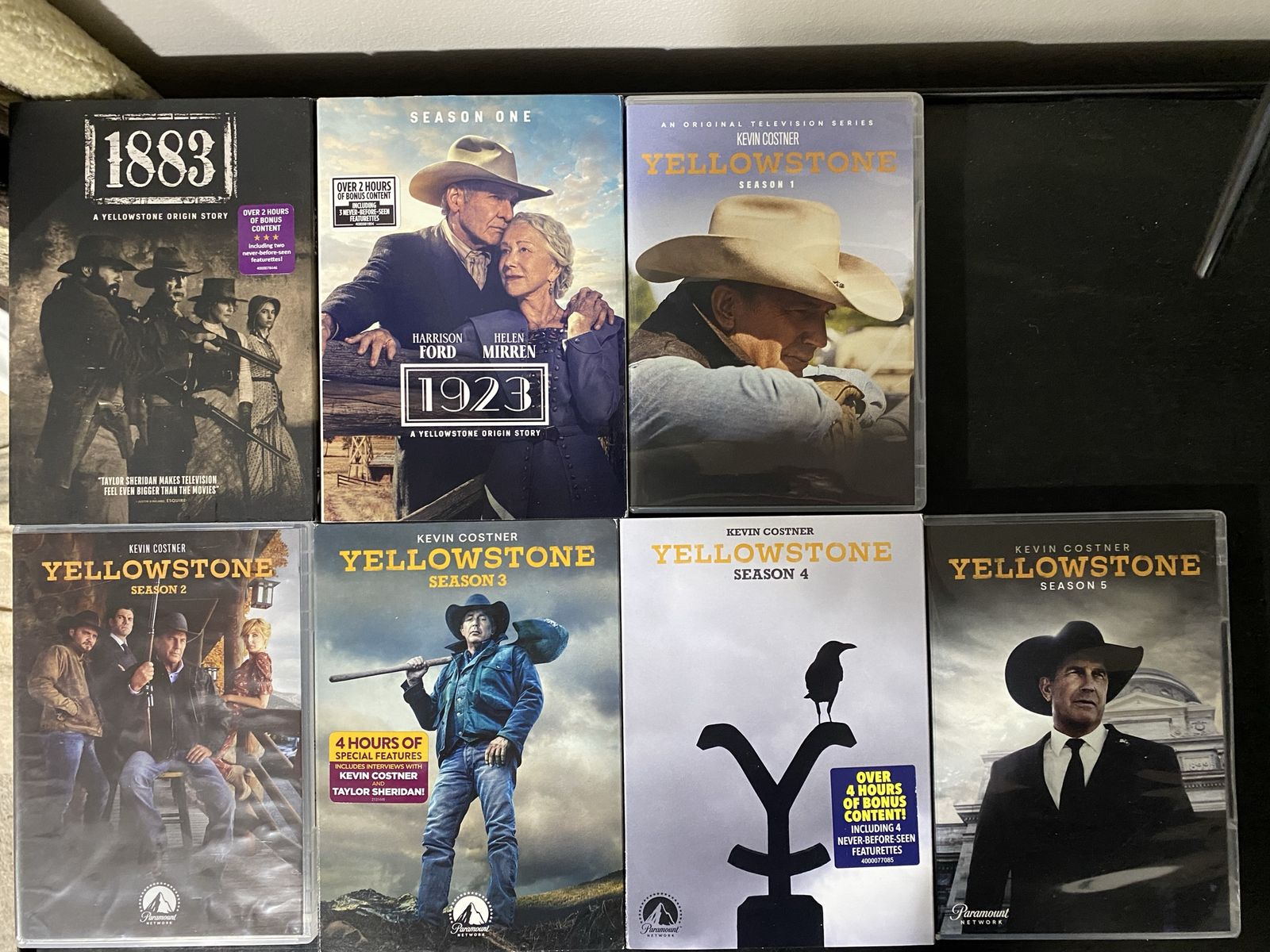 Yellowstone: The Complete Series (Seasons 1-5) + 1883 & 1923 Origin Stories DVD Set